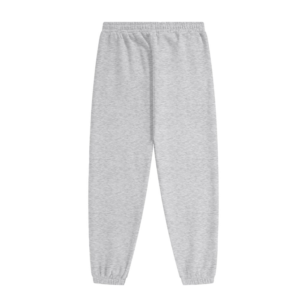 Vidal Unisex White Print Heavyweight Fleece Joggers