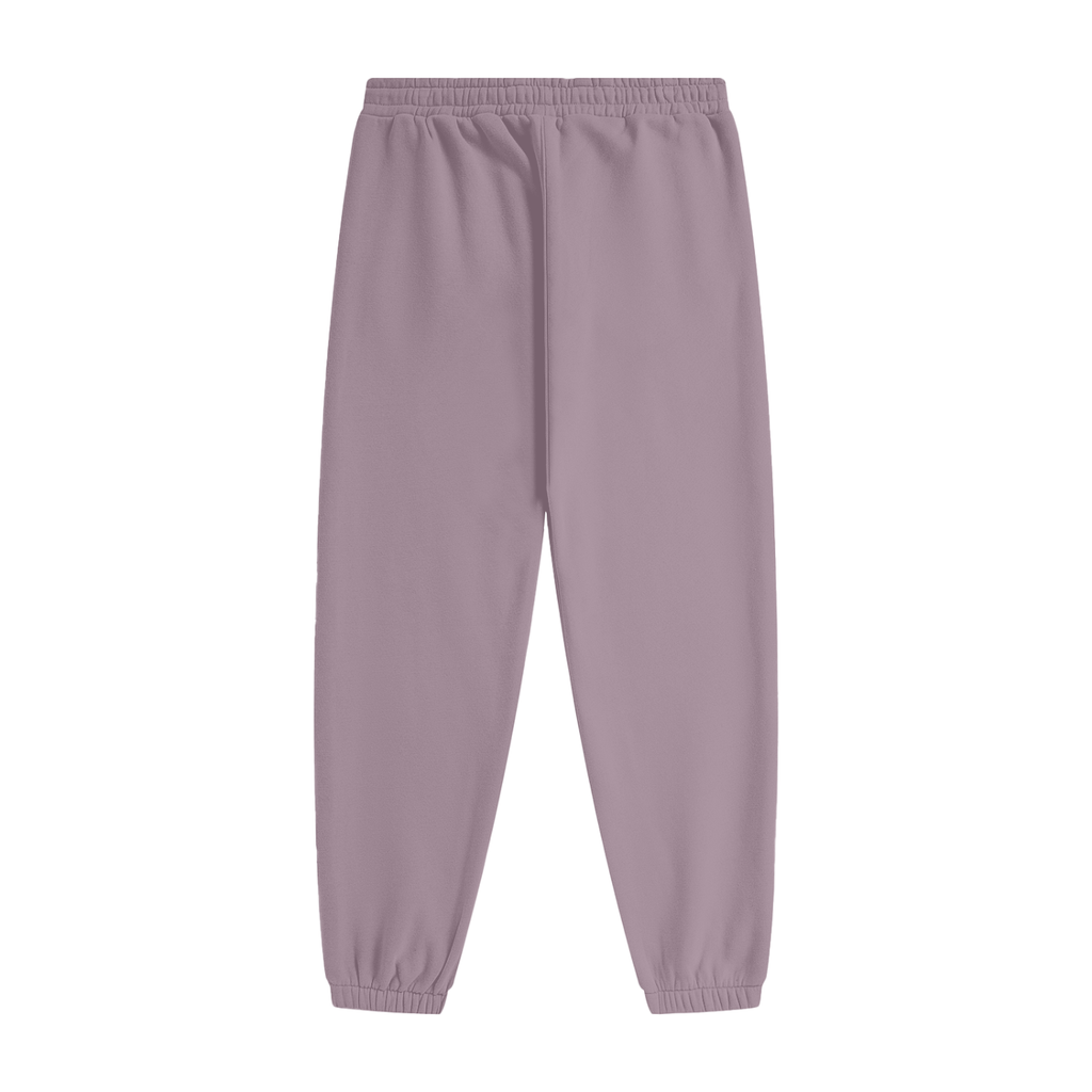 Vidal Unisex White Print Heavyweight Fleece Joggers