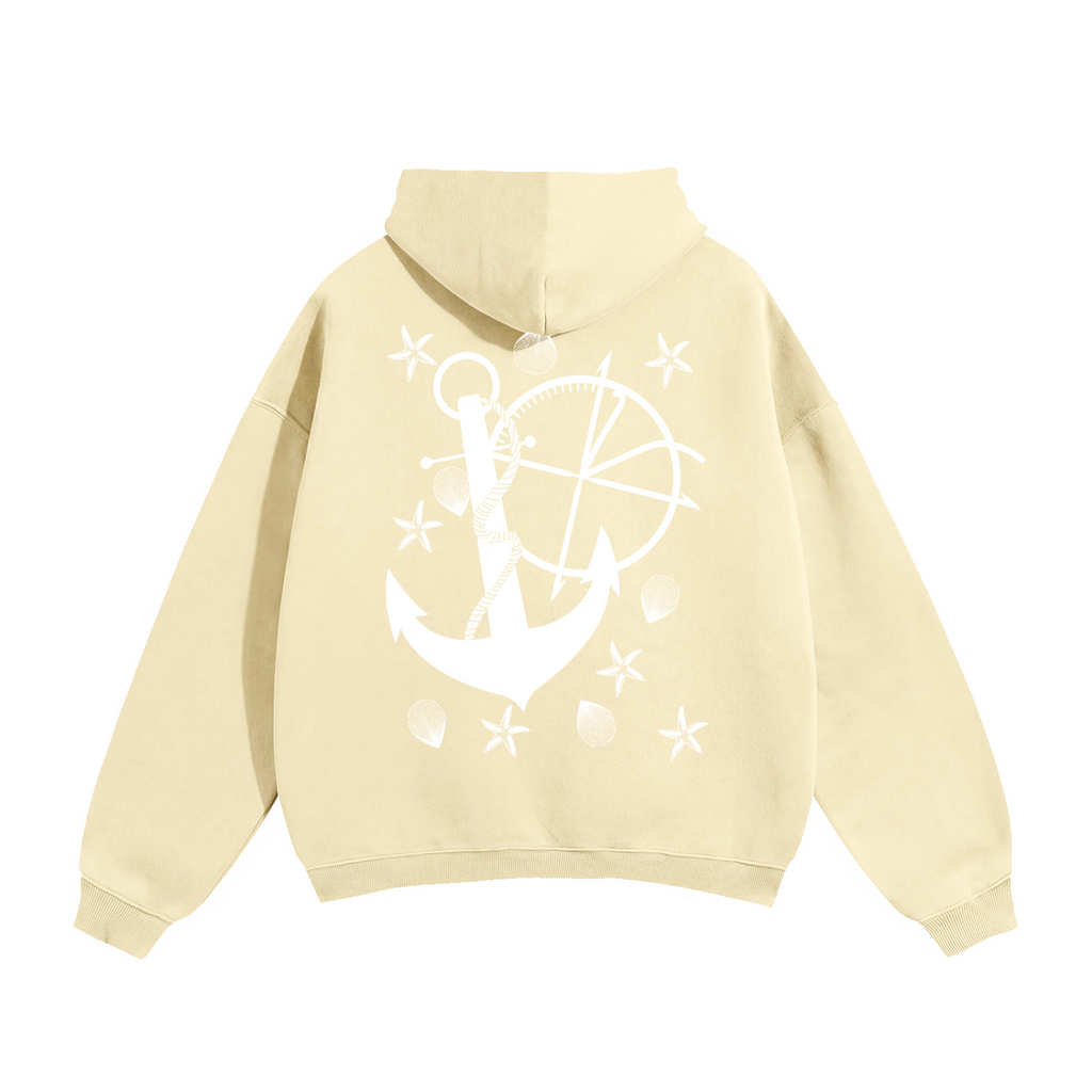 Vidal Anchor Combo Oversize Fleeced Hoodie