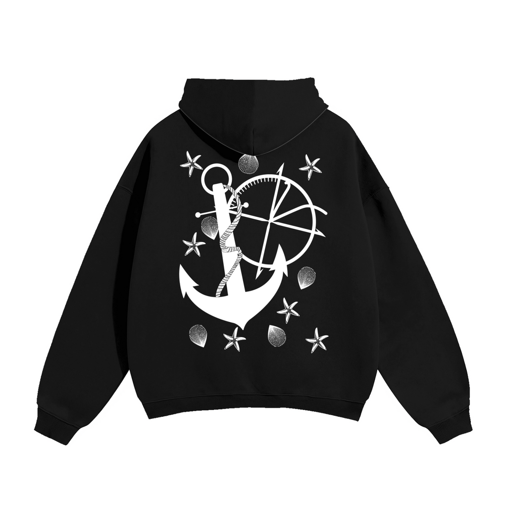 Vidal Anchor Combo Oversize Fleeced Hoodie