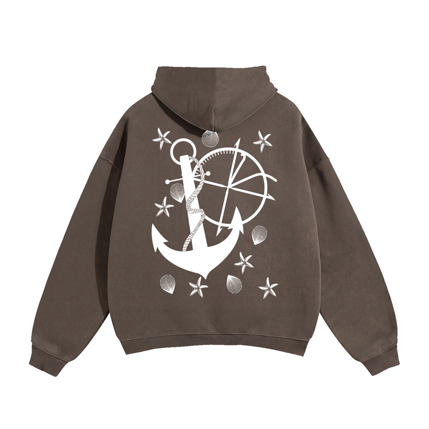 Vidal Anchor Combo Oversize Fleeced Hoodie
