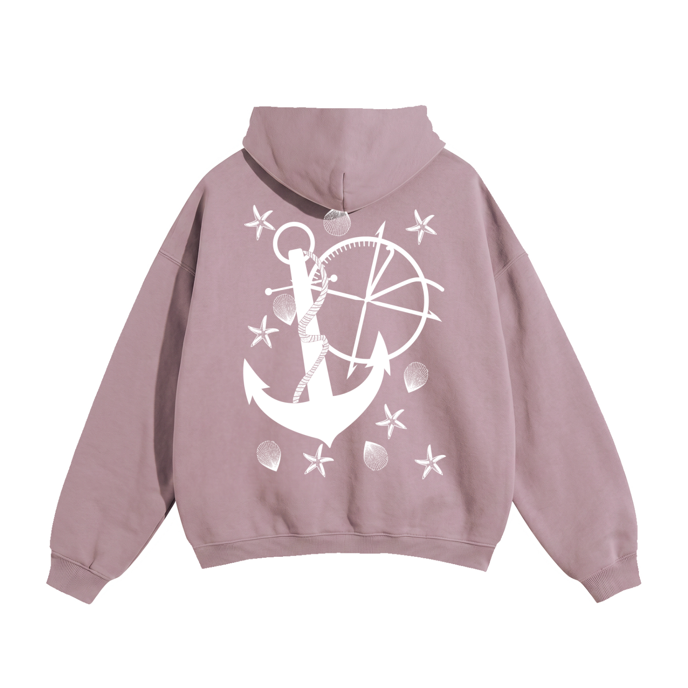 Vidal Anchor Combo Oversize Fleeced Hoodie