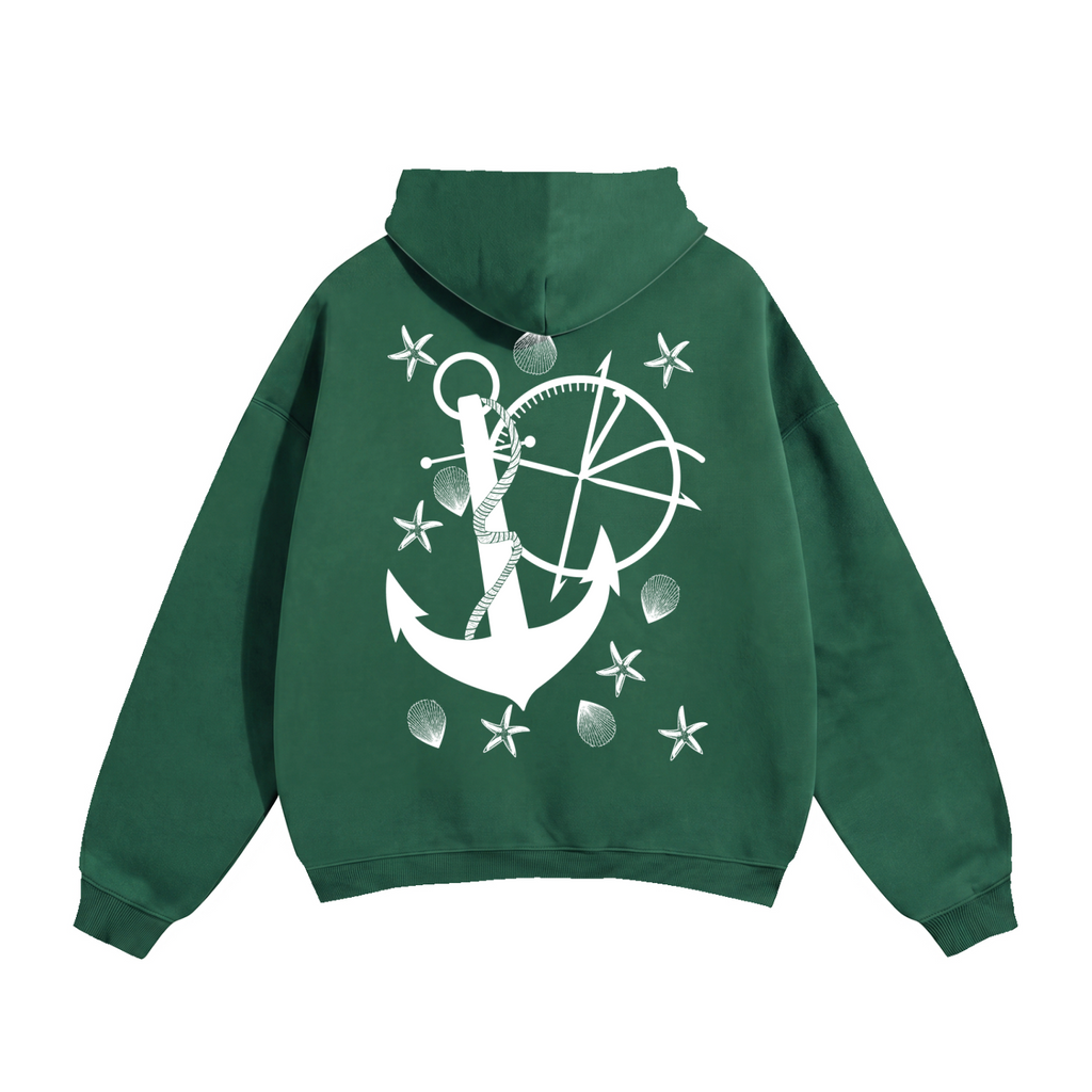 Vidal Anchor Combo Oversize Fleeced Hoodie