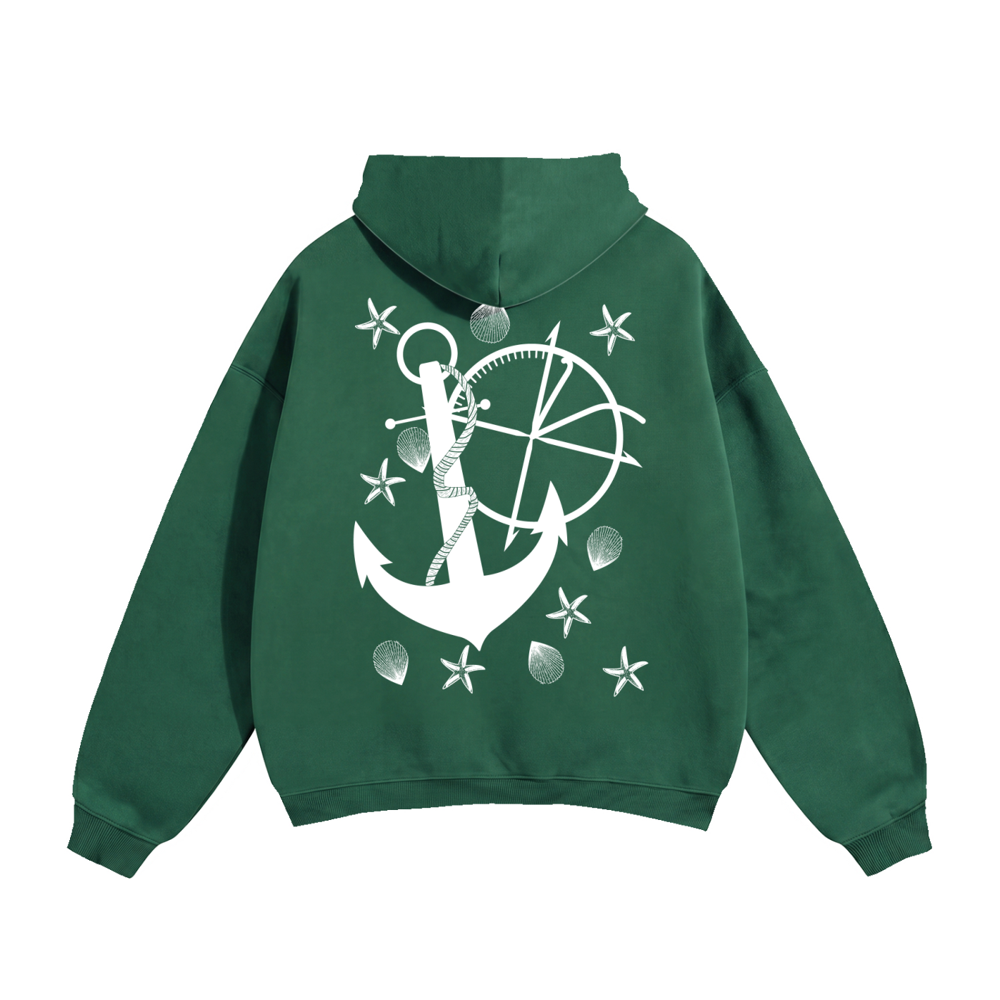 Vidal Anchor Combo Oversize Fleeced Hoodie