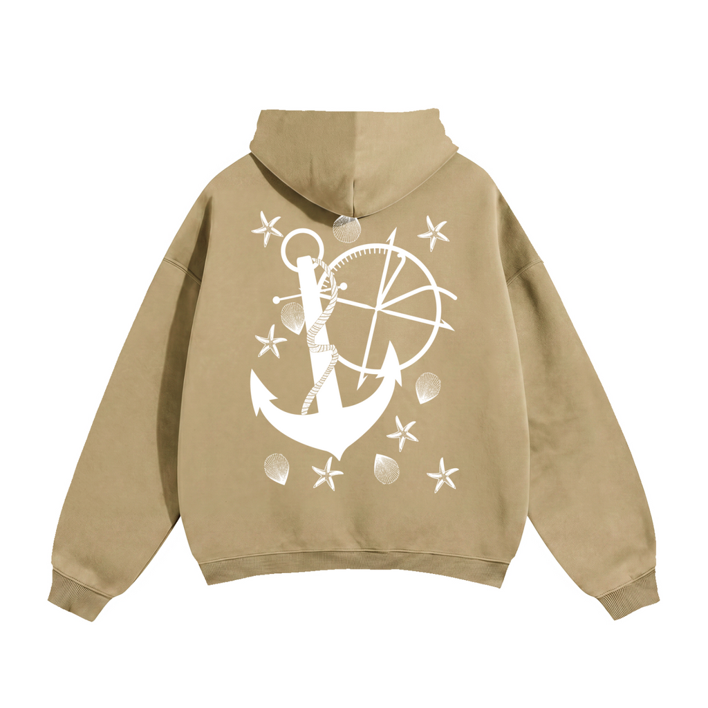 Vidal Anchor Combo Oversize Fleeced Hoodie