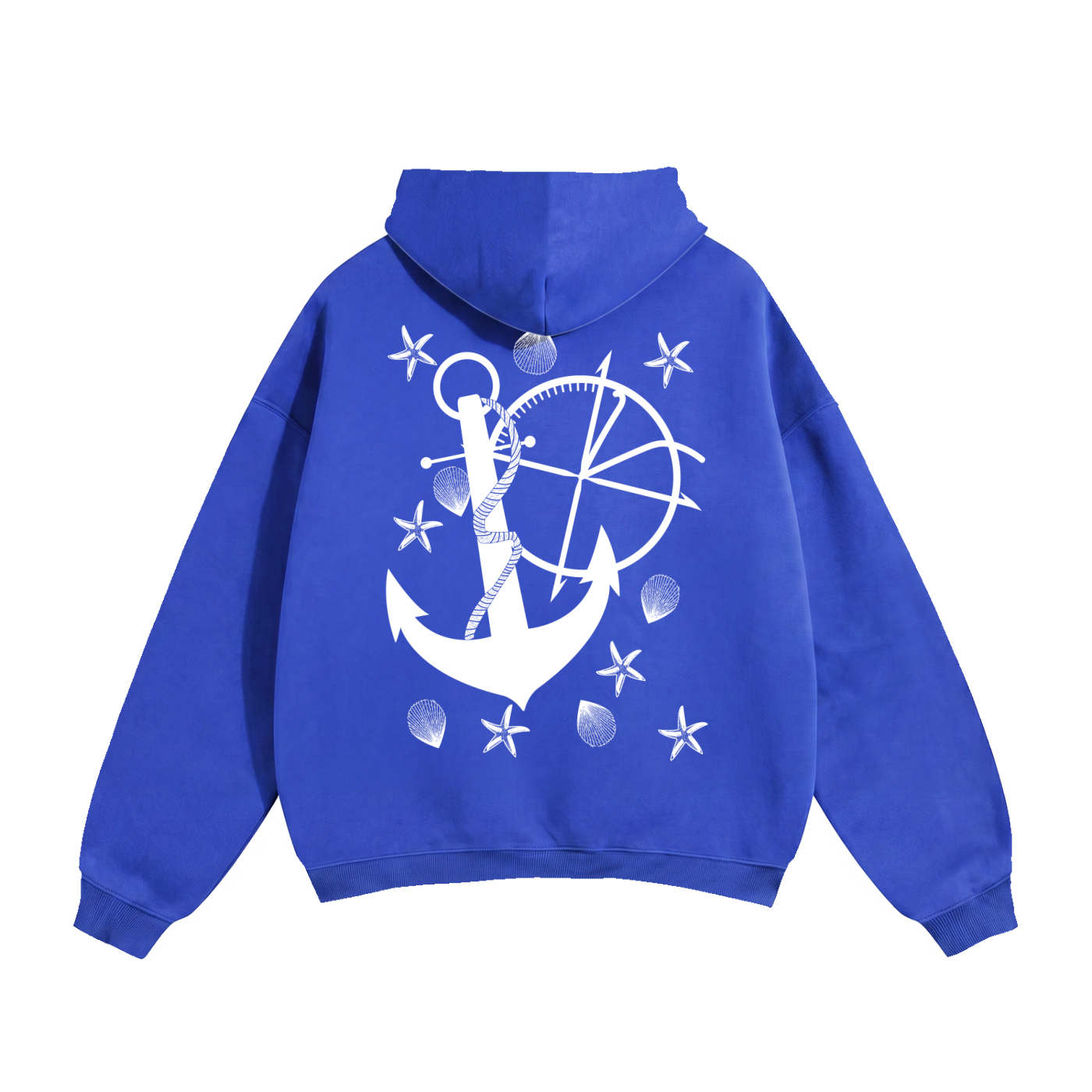 Vidal Anchor Combo Oversize Fleeced Hoodie