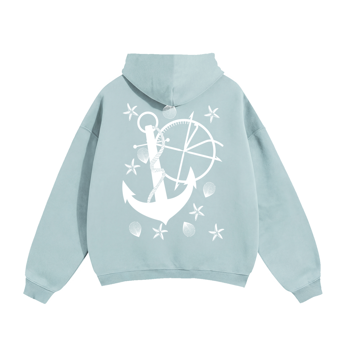Vidal Anchor Combo Oversize Fleeced Hoodie