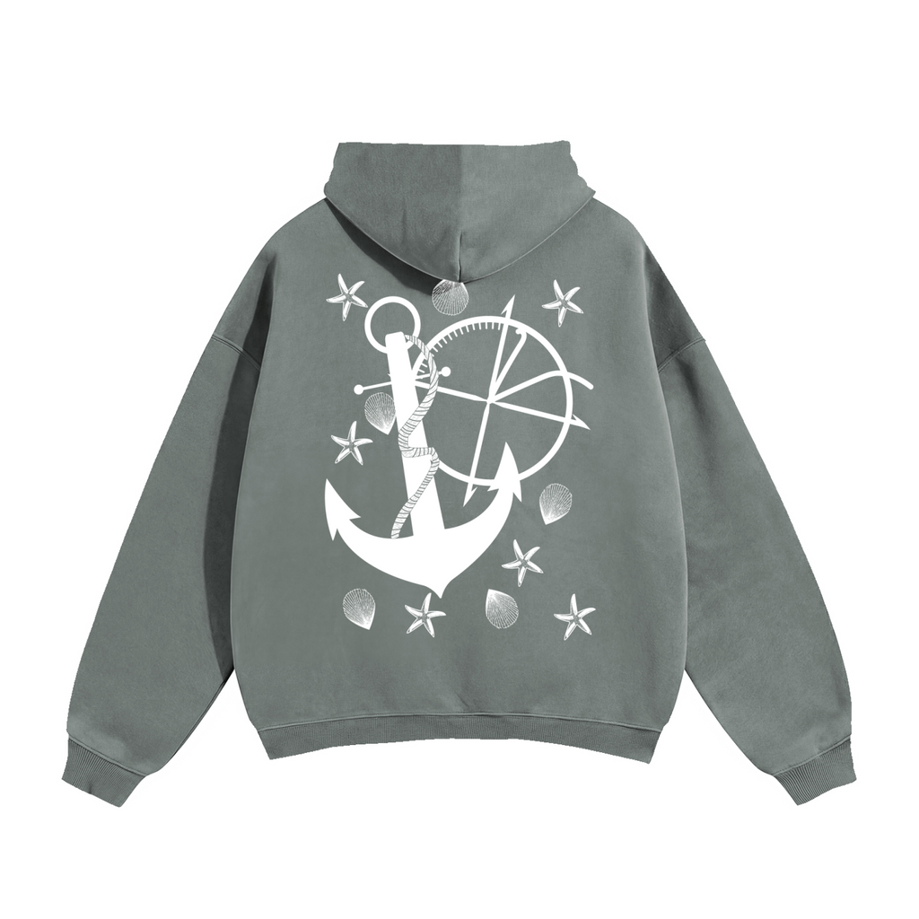 Vidal Anchor Combo Oversize Fleeced Hoodie