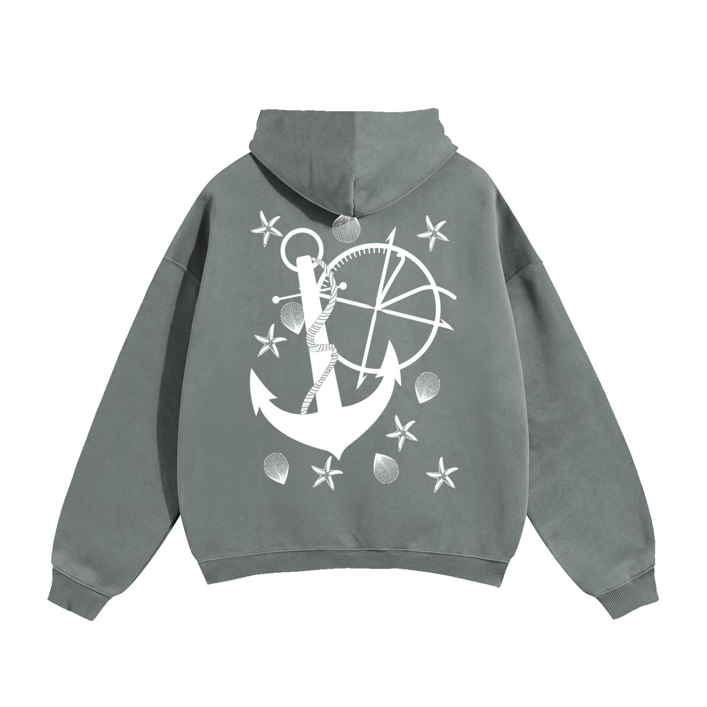 Vidal Anchor Combo Oversize Fleeced Hoodie