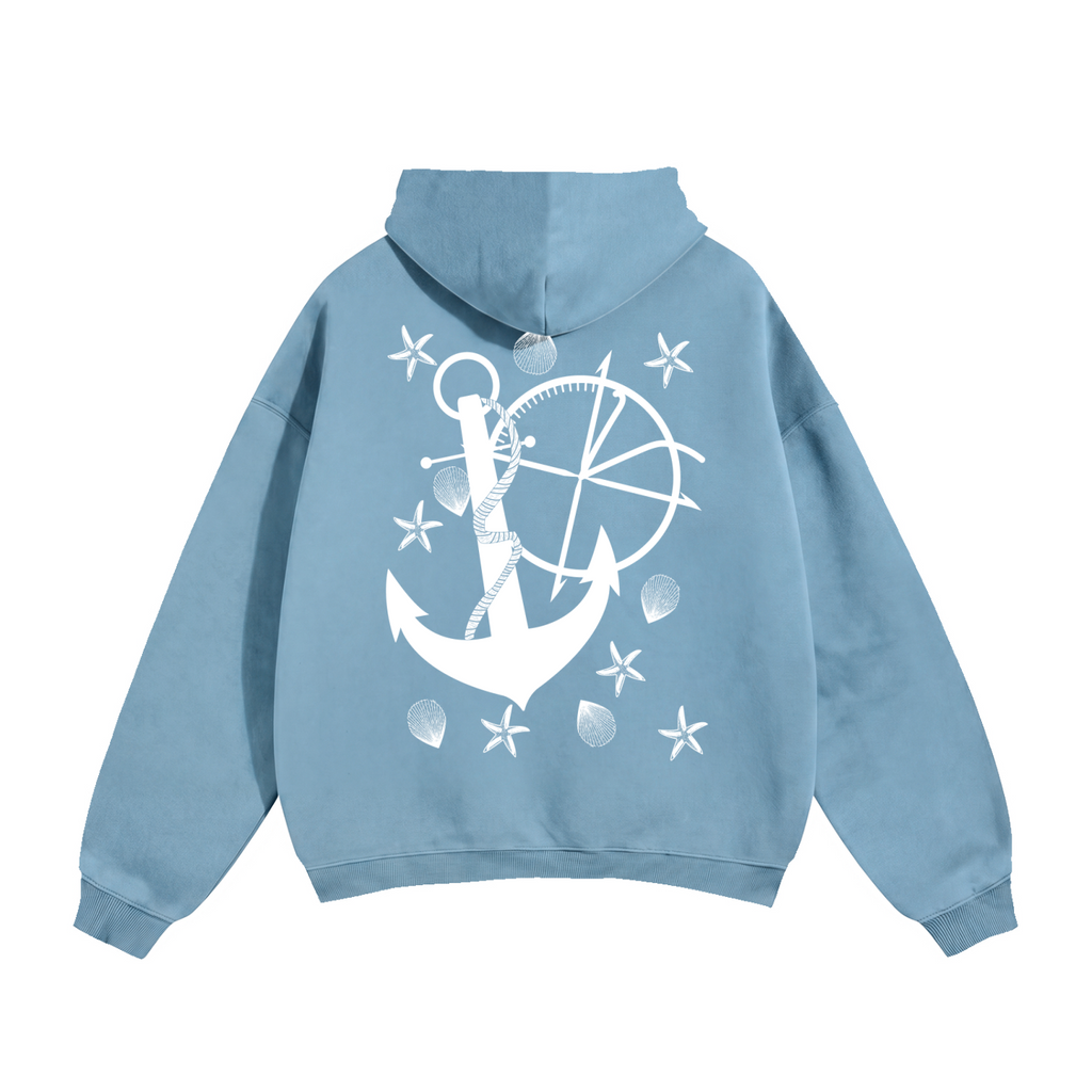 Vidal Anchor Combo Oversize Fleeced Hoodie