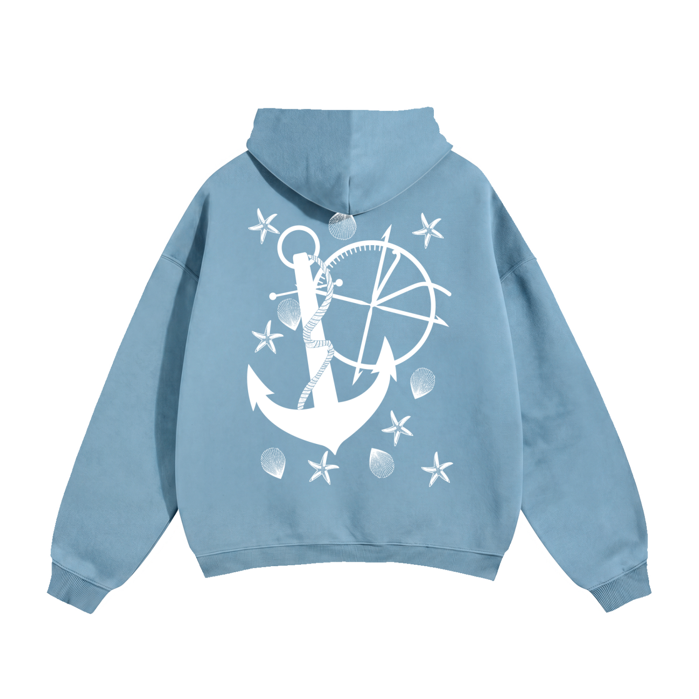 Vidal Anchor Combo Oversize Fleeced Hoodie