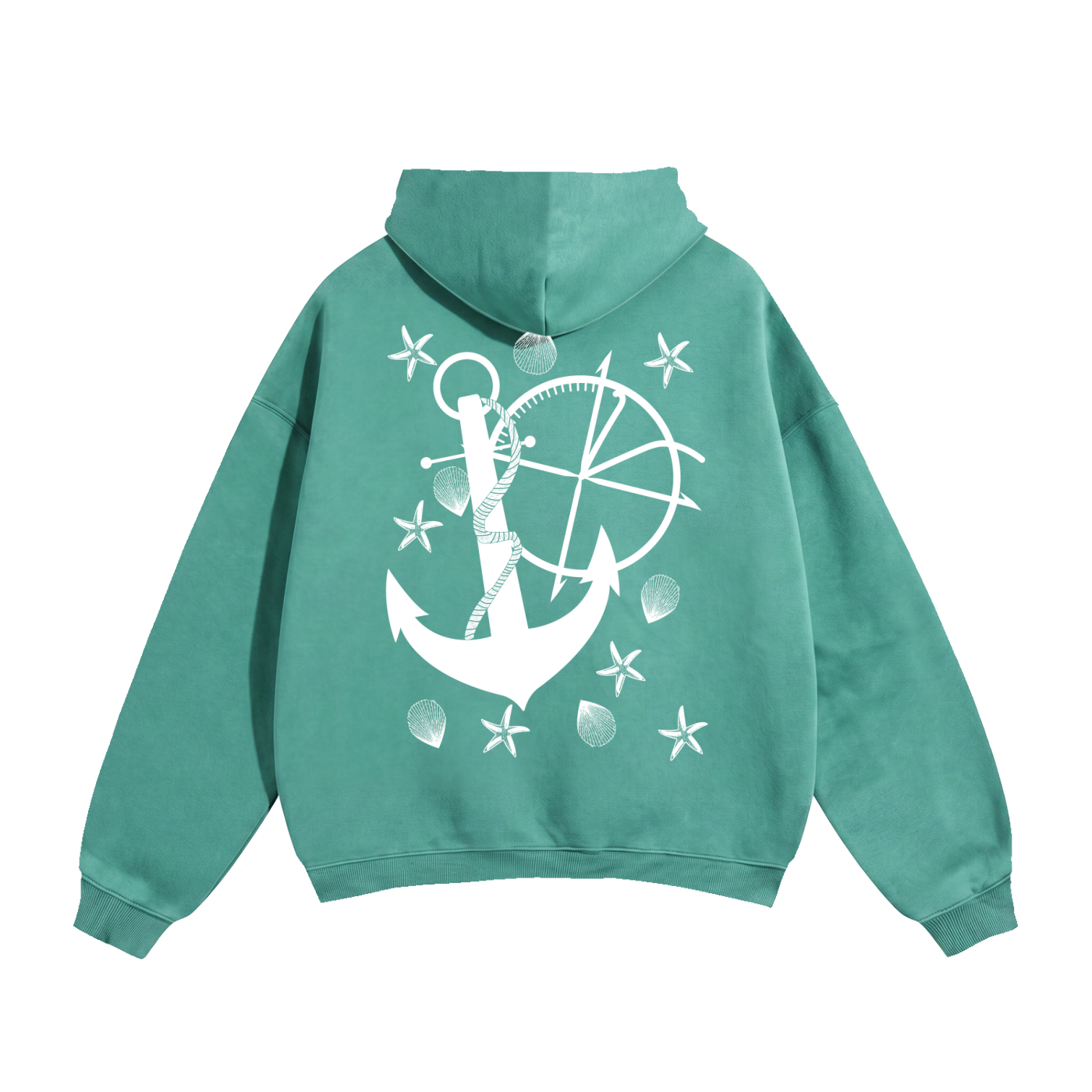 Vidal Anchor Combo Oversize Fleeced Hoodie