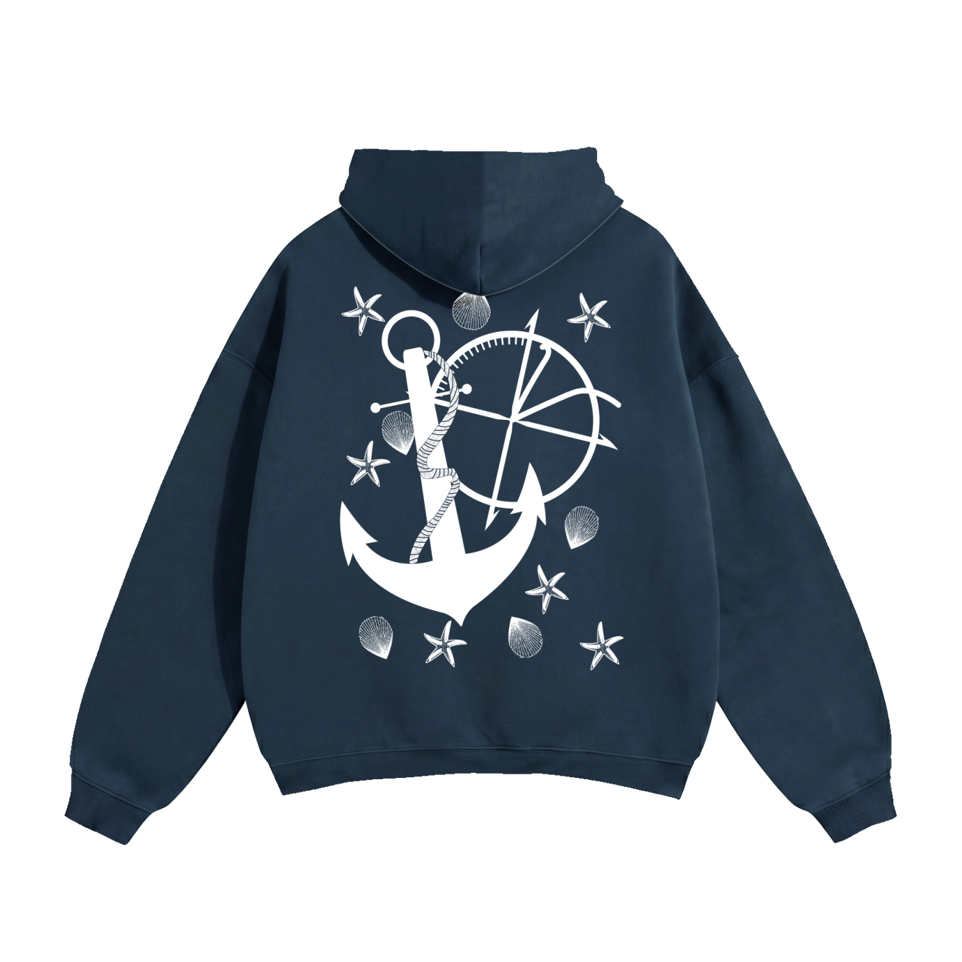 Vidal Anchor Combo Oversize Fleeced Hoodie