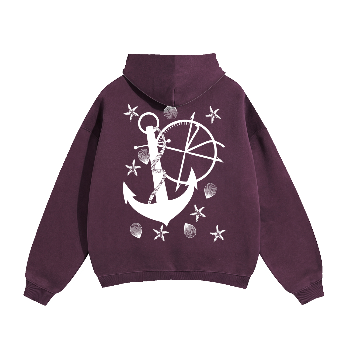 Vidal Anchor Combo Oversize Fleeced Hoodie