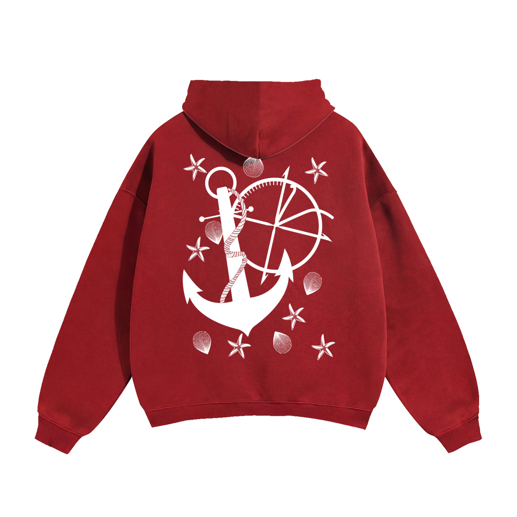 Vidal Anchor Combo Oversize Fleeced Hoodie