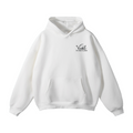 Vidal Oversize Fleeced Hoodie Front Only Print Black