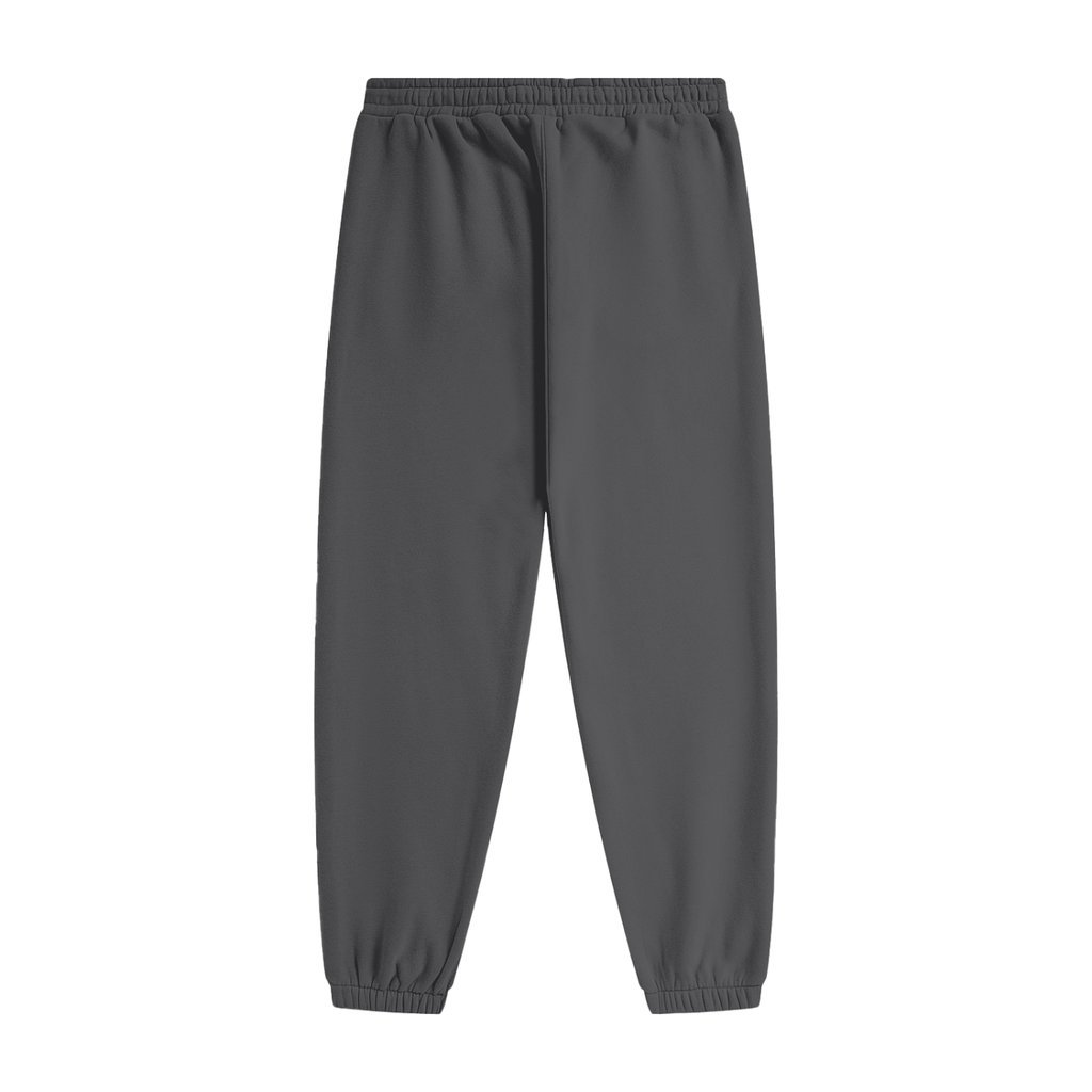 Vidal Unisex White Print Heavyweight Fleece Joggers